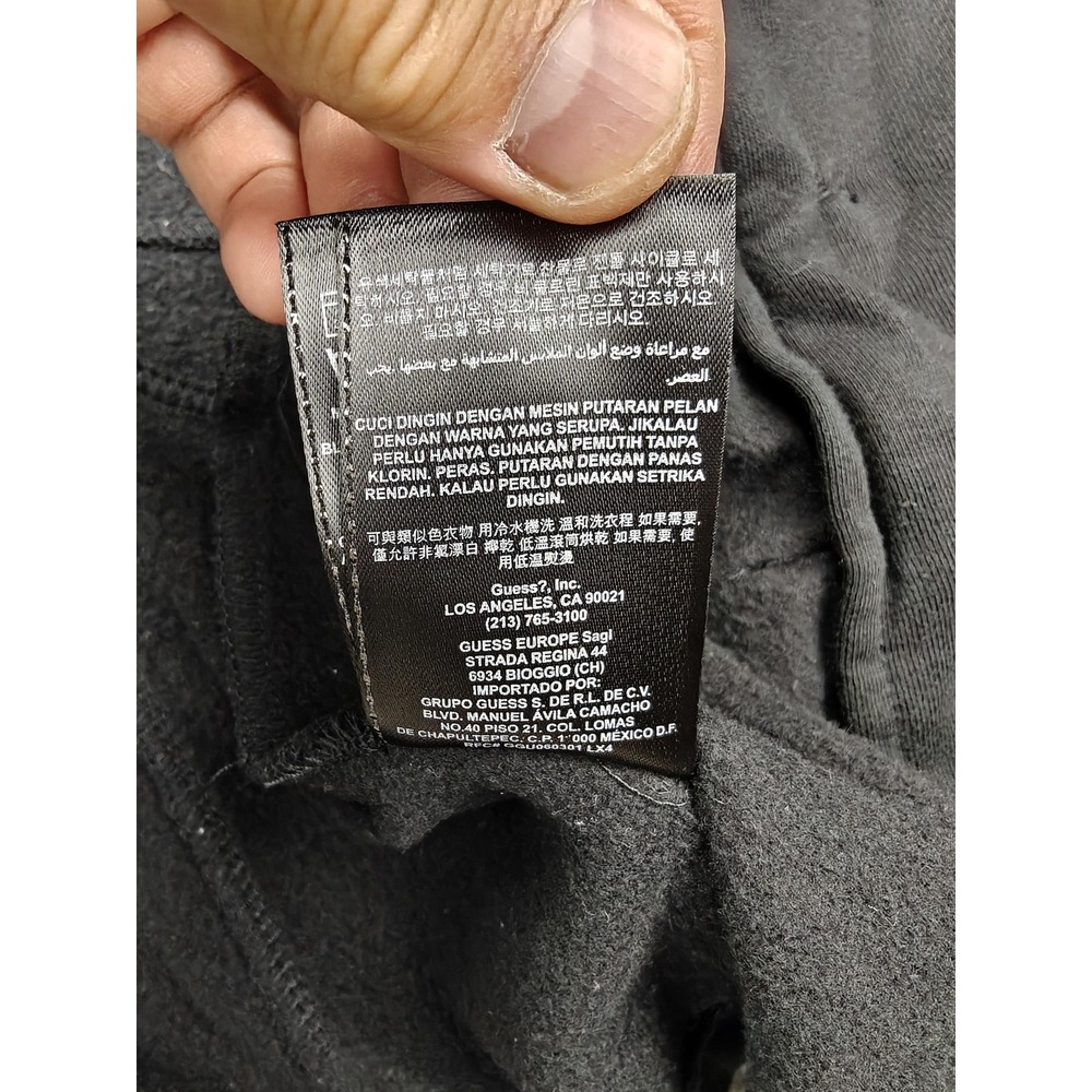 Guess‎ Jacket Womens XS Black Hooded Double Breasted Peacoat Fleece Q430303K1B0 - Picture 11 of 15
